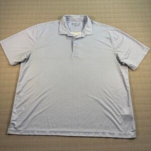 Bermuda Sands Men's 2XL Blue & White Golf Polo Shirt.